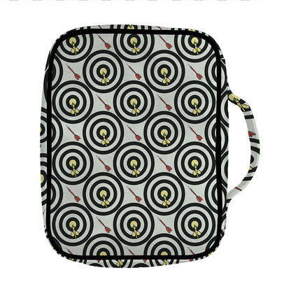 Dartboard Cartoon Pattern Print Front Pocket Bible Bag