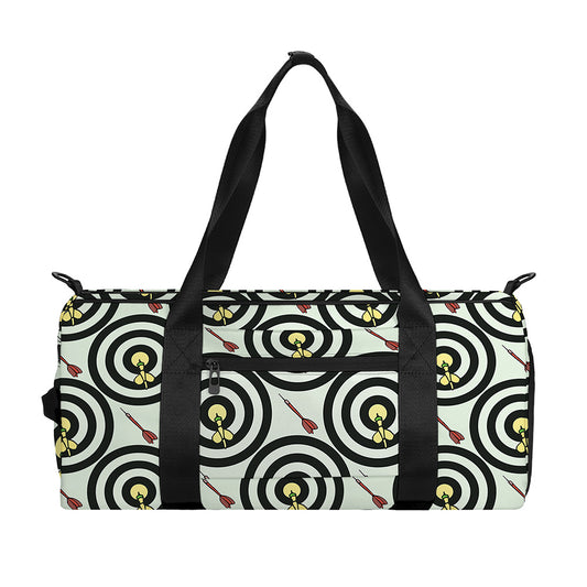 Dartboard Cartoon Pattern Print Gym Bag