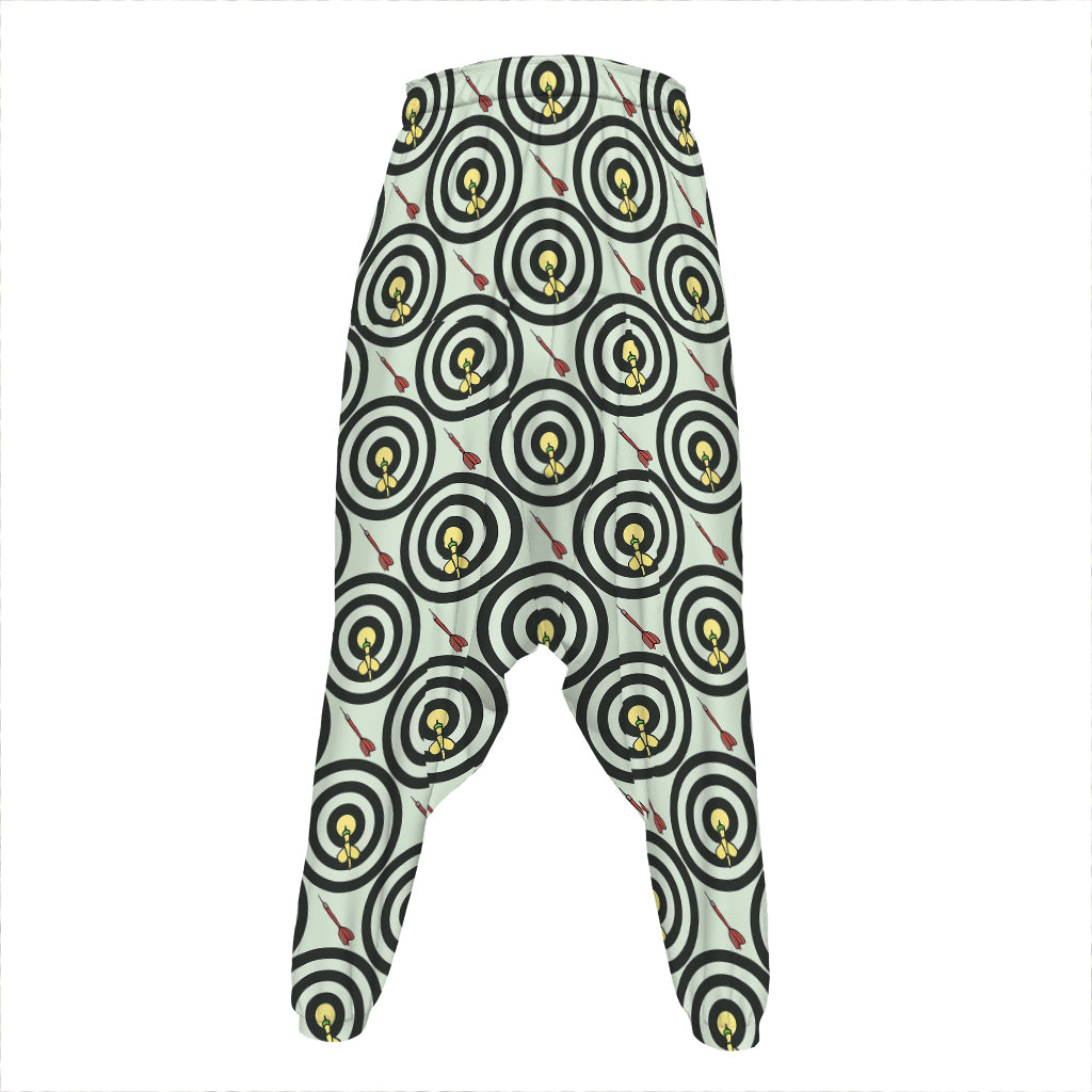 Dartboard Cartoon Pattern Print Hammer Pants