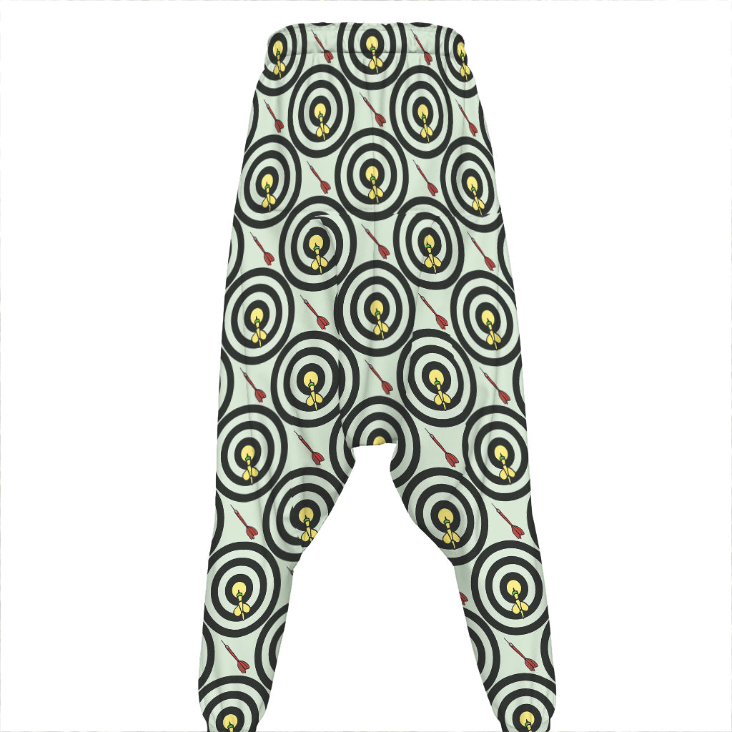 Dartboard Cartoon Pattern Print Hammer Pants