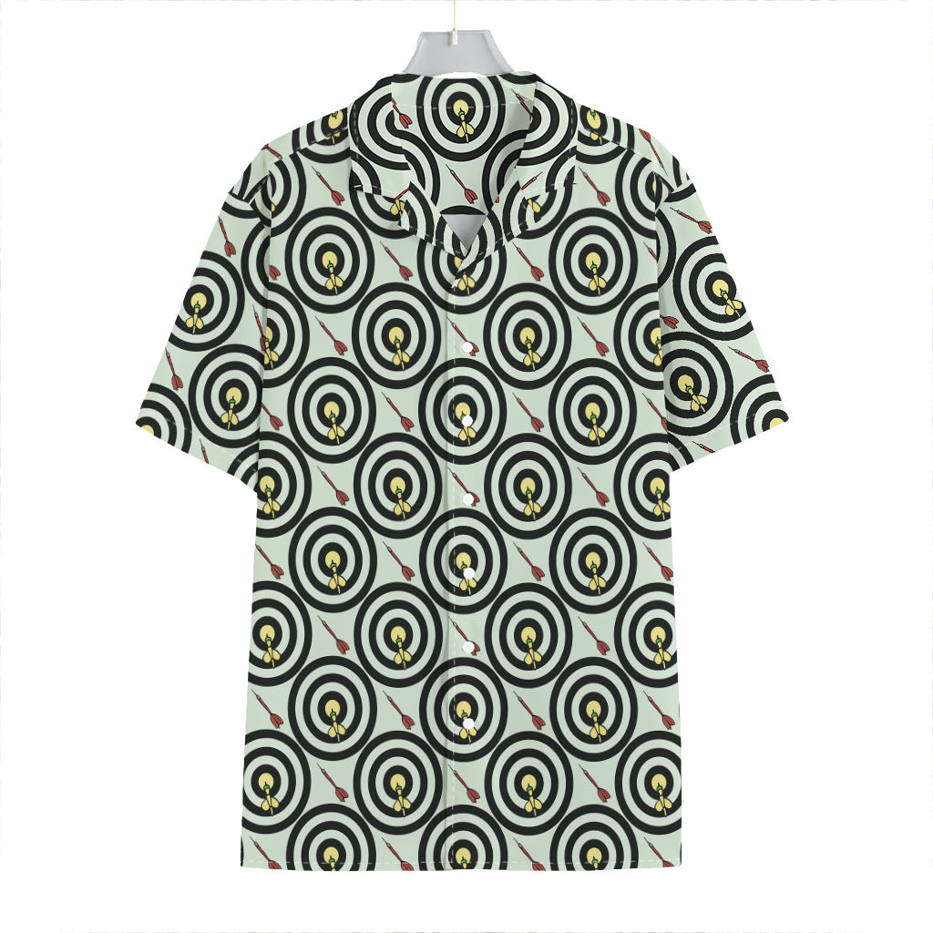 Dartboard Cartoon Pattern Print Hawaiian Shirt