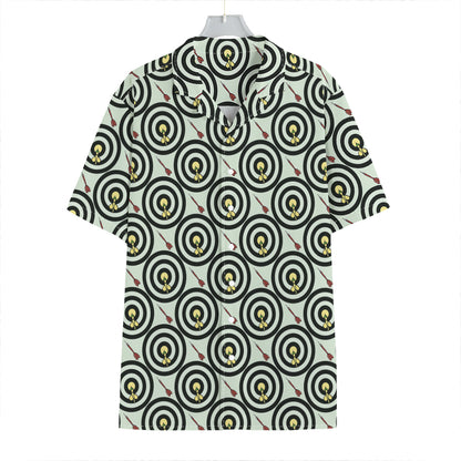 Dartboard Cartoon Pattern Print Hawaiian Shirt