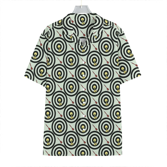 Dartboard Cartoon Pattern Print Hawaiian Shirt