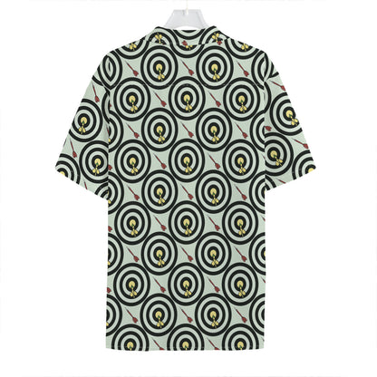 Dartboard Cartoon Pattern Print Hawaiian Shirt