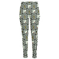 Dartboard Cartoon Pattern Print High-Waisted Pocket Leggings