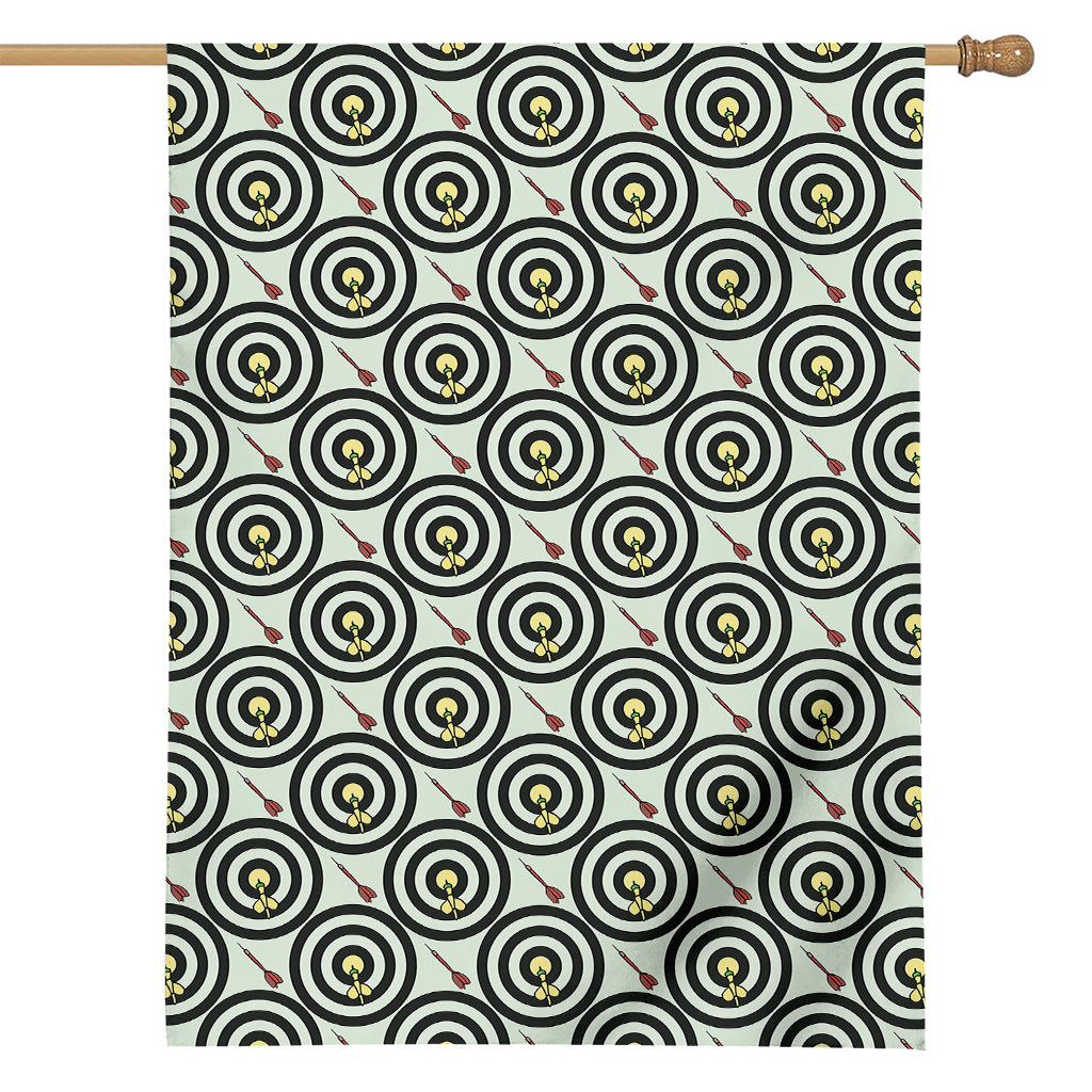 Dartboard Cartoon Pattern Print House Flag
