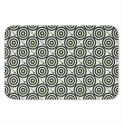 Dartboard Cartoon Pattern Print Indoor Door Mat