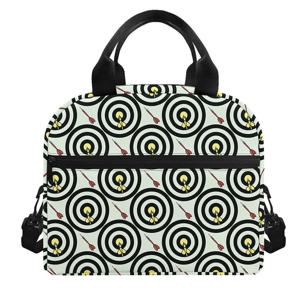 Dartboard Cartoon Pattern Print Insulated Lunch Bag