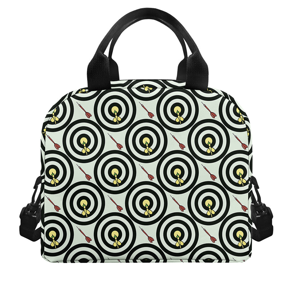 Dartboard Cartoon Pattern Print Insulated Lunch Bag