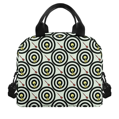 Dartboard Cartoon Pattern Print Insulated Lunch Bag