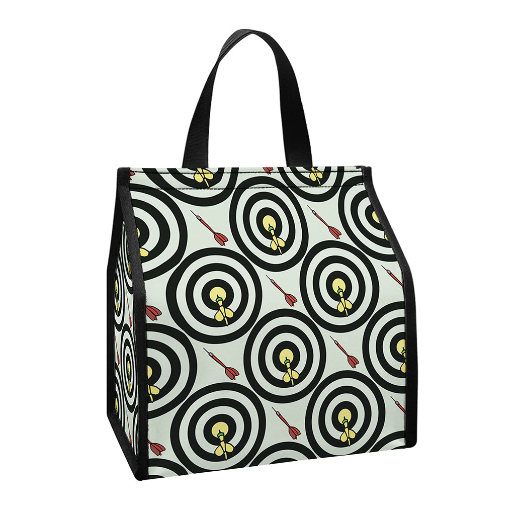 Dartboard Cartoon Pattern Print Insulated Lunch Tote