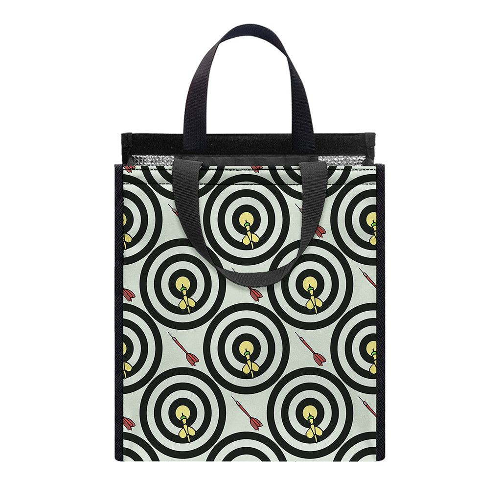 Dartboard Cartoon Pattern Print Insulated Lunch Tote