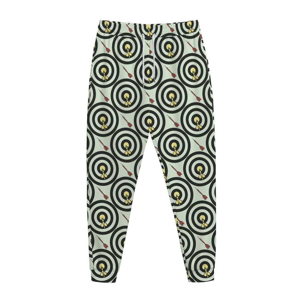 Dartboard Cartoon Pattern Print Jogger Pants