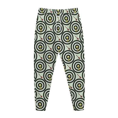 Dartboard Cartoon Pattern Print Jogger Pants