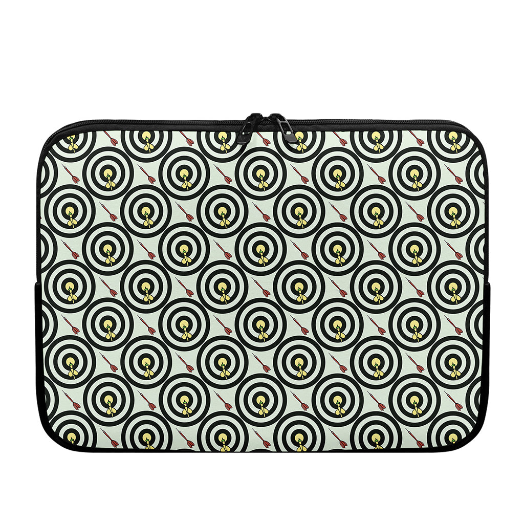 Dartboard Cartoon Pattern Print Laptop Sleeve