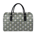 Dartboard Cartoon Pattern Print Leather Duffel Bag