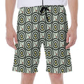 Dartboard Cartoon Pattern Print Men's Beach Shorts