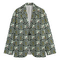 Dartboard Cartoon Pattern Print Men's Blazer