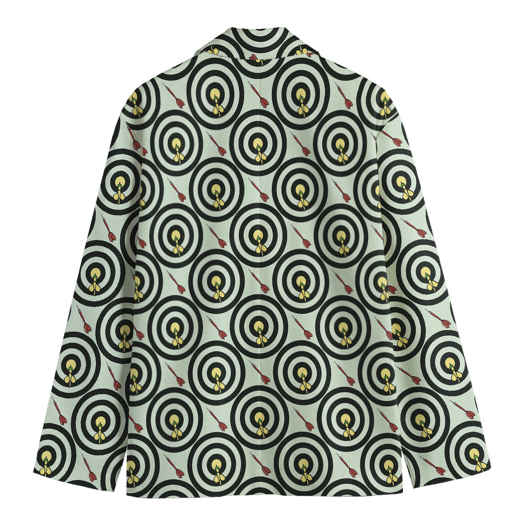 Dartboard Cartoon Pattern Print Men's Blazer