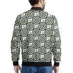 Dartboard Cartoon Pattern Print Men's Bomber Jacket