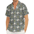 Dartboard Cartoon Pattern Print Men's Deep V-Neck Shirt