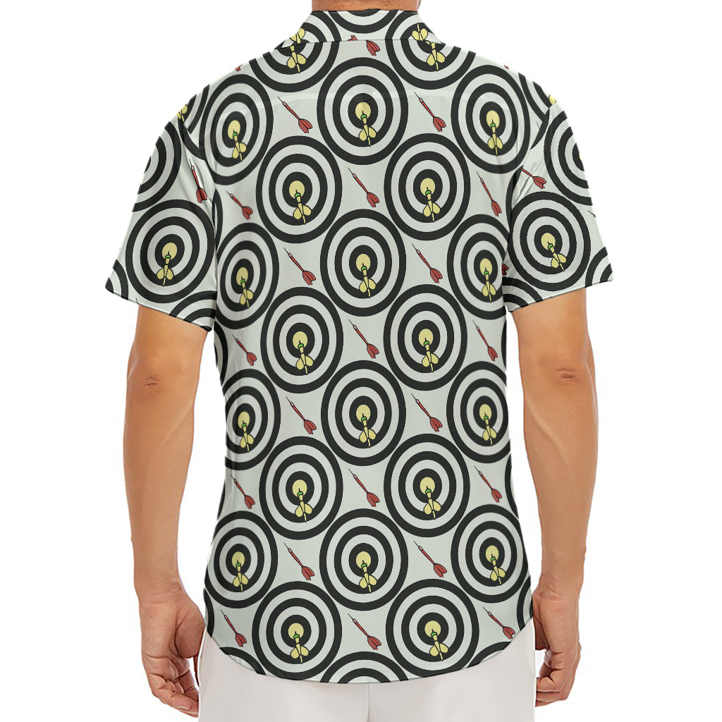 Dartboard Cartoon Pattern Print Men's Deep V-Neck Shirt