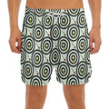 Dartboard Cartoon Pattern Print Men's Split Running Shorts