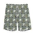 Dartboard Cartoon Pattern Print Men's Athletic Shorts