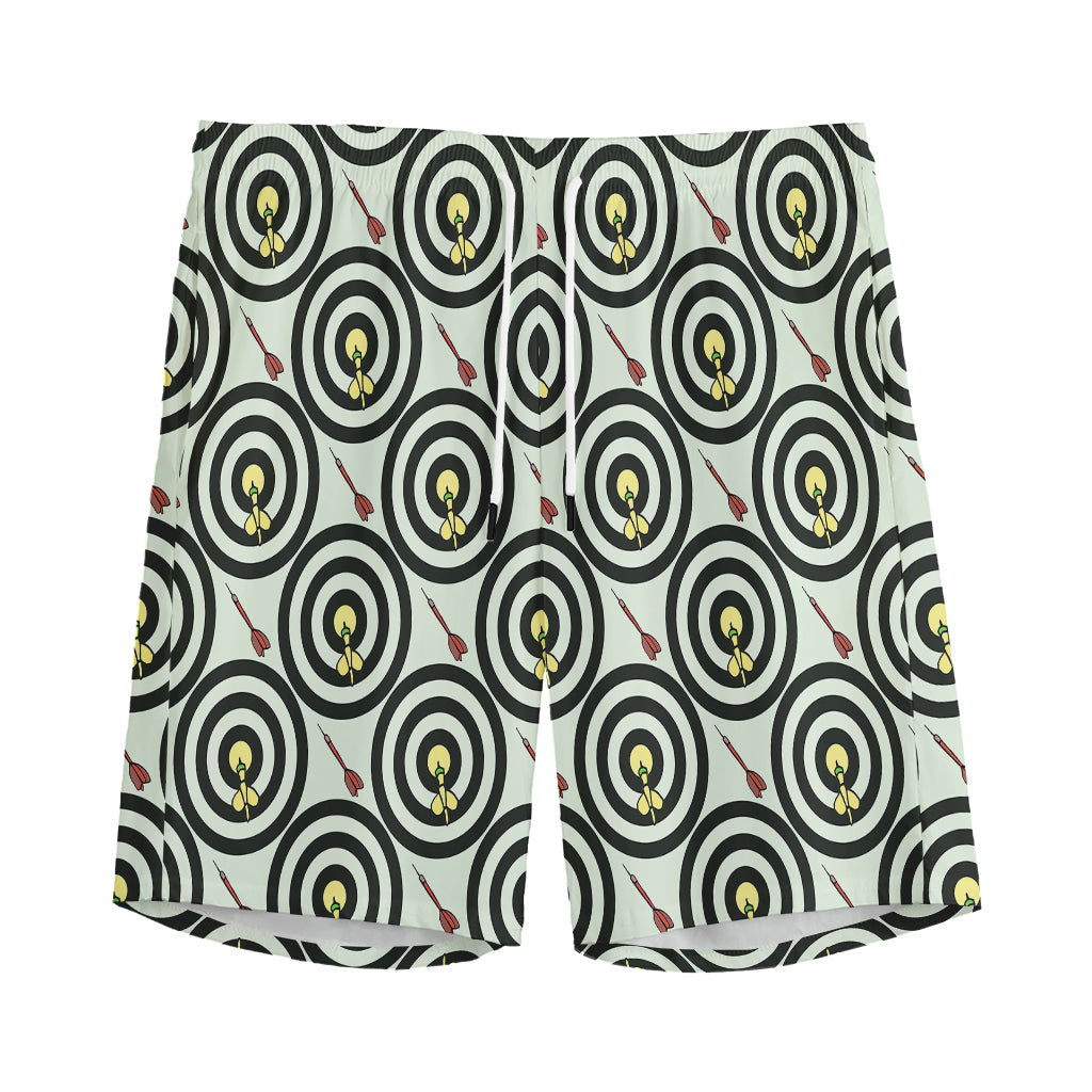 Dartboard Cartoon Pattern Print Men's Sports Shorts
