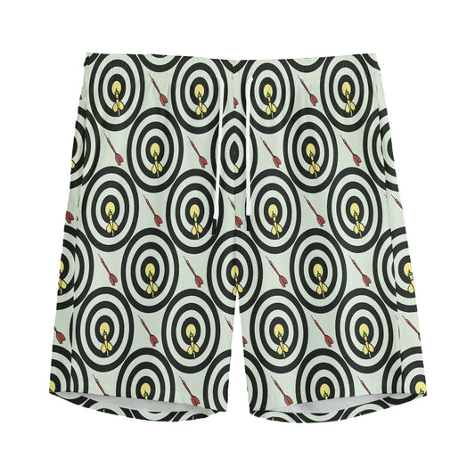 Dartboard Cartoon Pattern Print Men's Sports Shorts