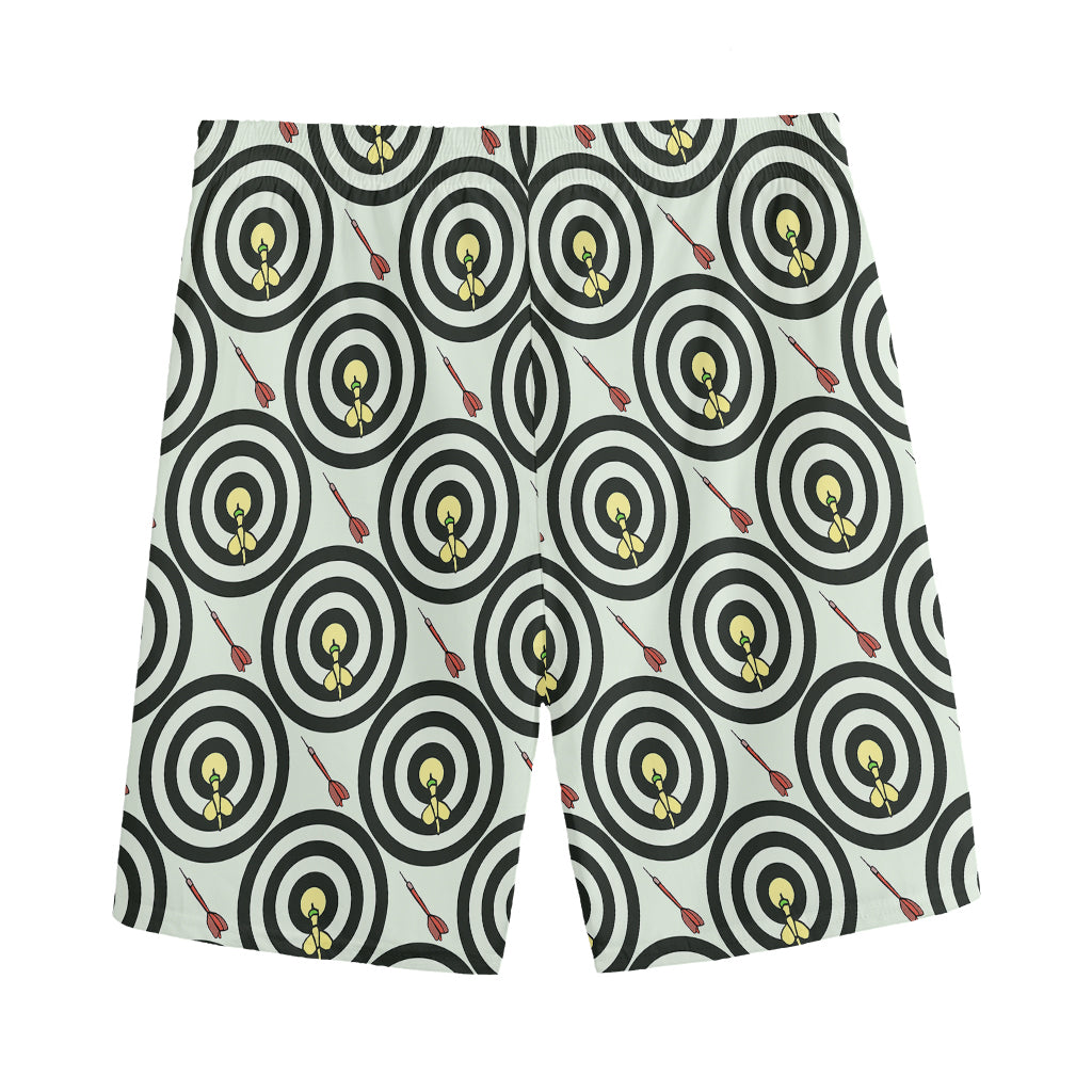 Dartboard Cartoon Pattern Print Men's Sports Shorts