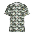 Dartboard Cartoon Pattern Print Men's Athletic T-Shirt