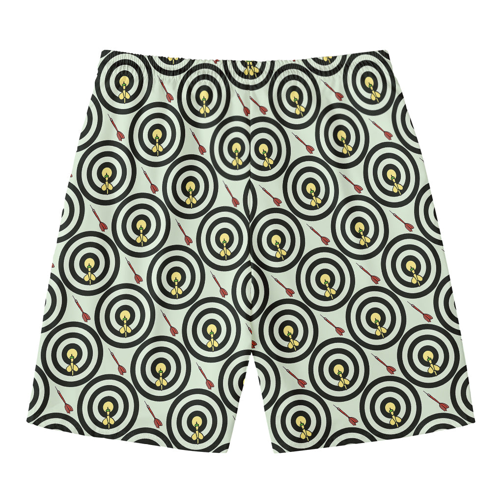 Dartboard Cartoon Pattern Print Men's Swim Trunks