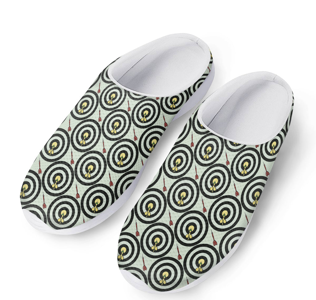 Dartboard Cartoon Pattern Print Mesh Casual Shoes
