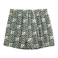 Dartboard Cartoon Pattern Print Mesh Shorts