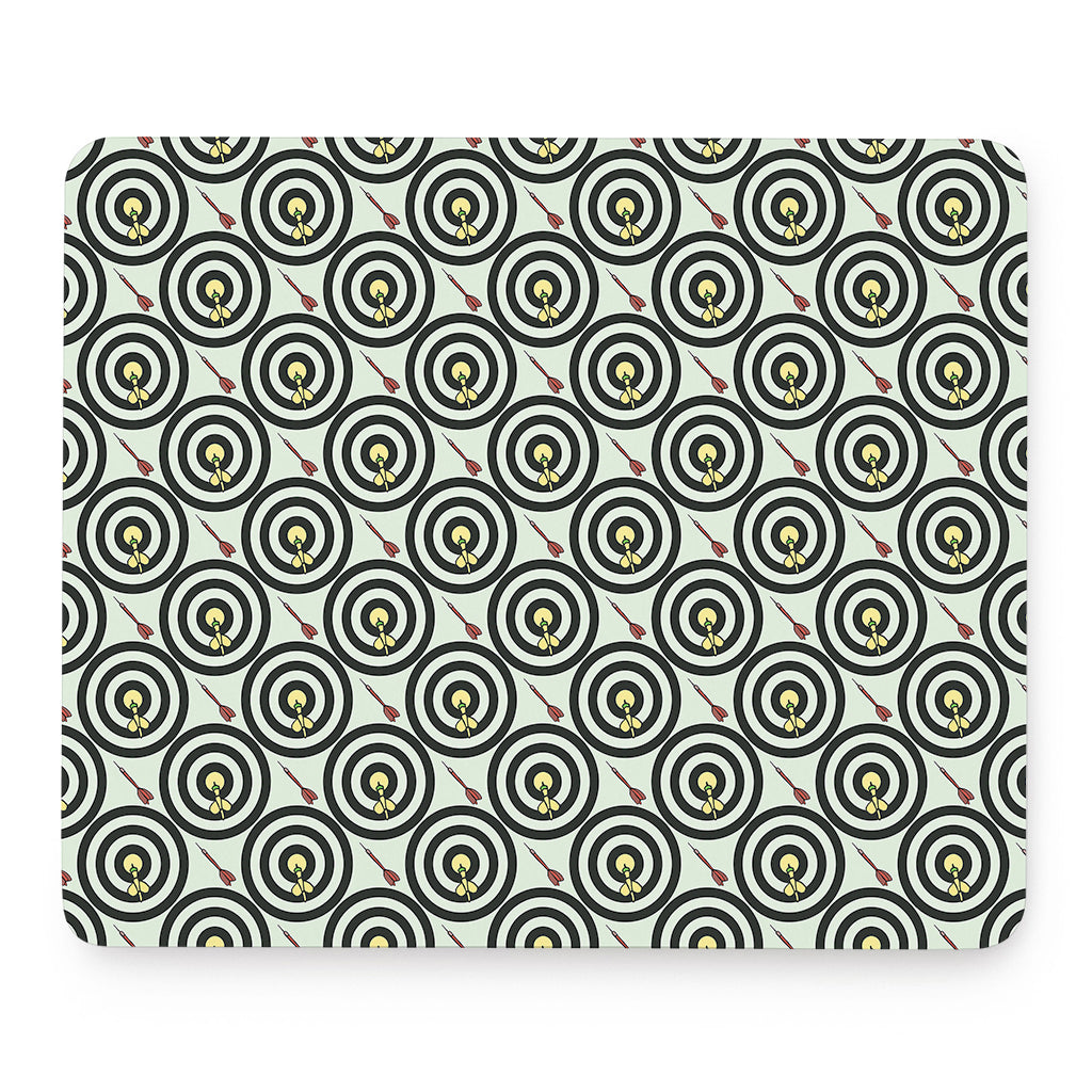 Dartboard Cartoon Pattern Print Mouse Pad