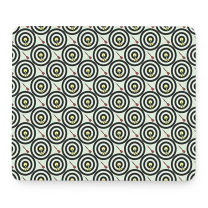 Dartboard Cartoon Pattern Print Mouse Pad