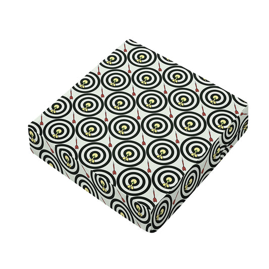 Dartboard Cartoon Pattern Print Outdoor Seat Cushion Cover