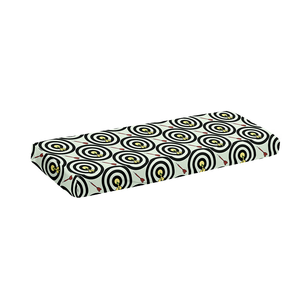 Dartboard Cartoon Pattern Print Piano Keyboard Cover