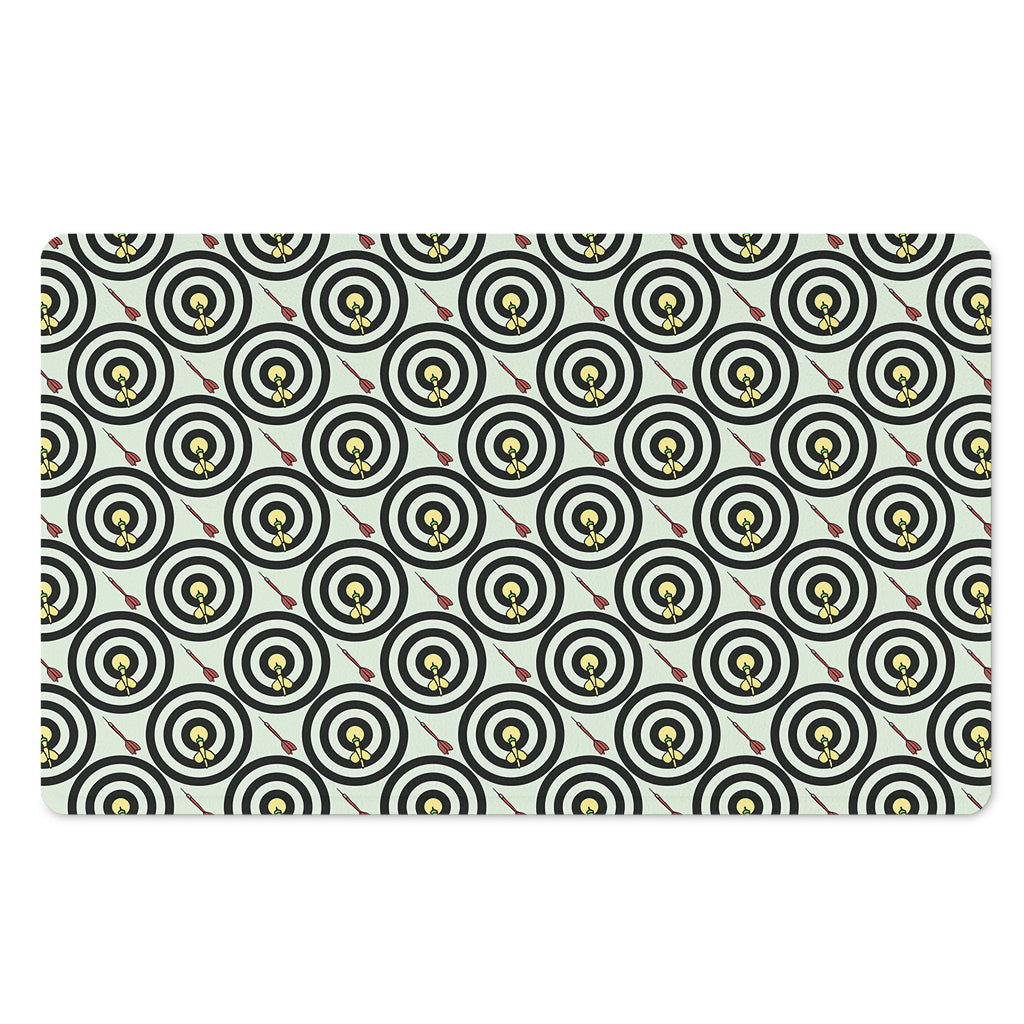 Dartboard Cartoon Pattern Print Polyester Doormat