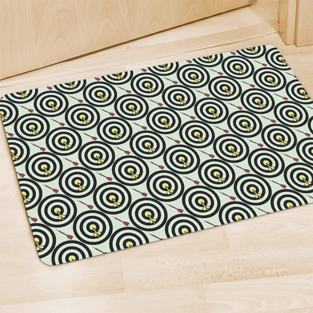 Dartboard Cartoon Pattern Print Polyester Doormat