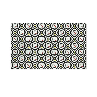 Dartboard Cartoon Pattern Print Polyester Flag