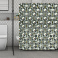 Dartboard Cartoon Pattern Print Polyester Shower Curtain