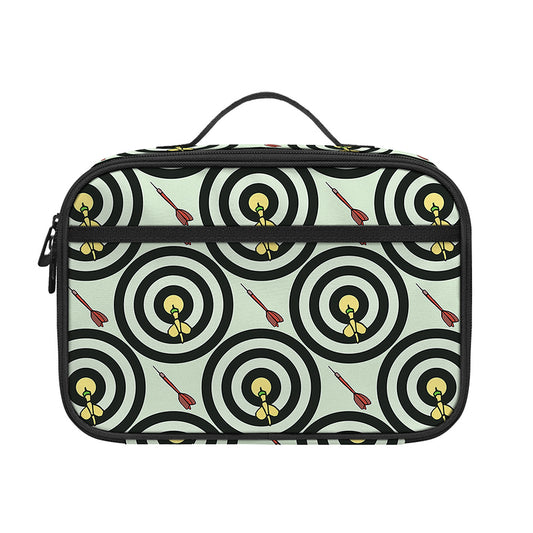 Dartboard Cartoon Pattern Print Portable Lunch Bag