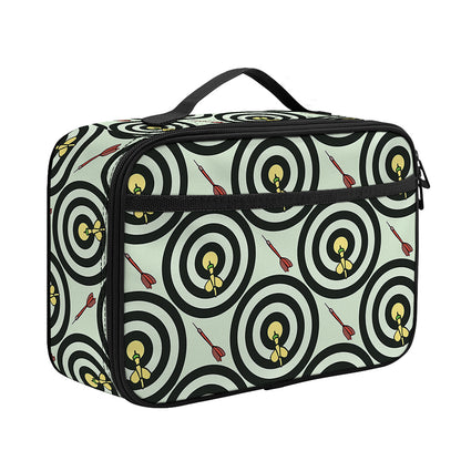 Dartboard Cartoon Pattern Print Portable Lunch Bag