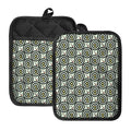 Dartboard Cartoon Pattern Print Pot Holders With Pocket