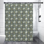 Dartboard Cartoon Pattern Print Premium Shower Curtain