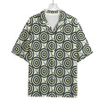Dartboard Cartoon Pattern Print Rayon Hawaiian Shirt