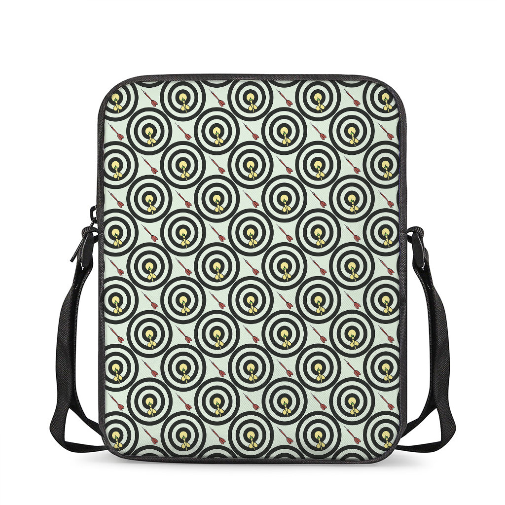 Dartboard Cartoon Pattern Print Rectangular Crossbody Bag