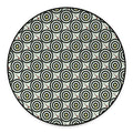 Dartboard Cartoon Pattern Print Round Floor Mat